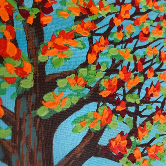 Autumn Trees Original Painting 🍁 Fall Leaves Art - Picture 8 of 12